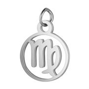 Vedhæng stjernetegn af titanium. Rustfri. 16 mm. Jomfruen